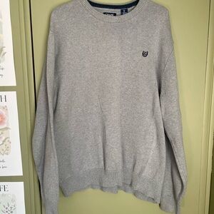 Chaps Gray Men's Crewneck Sweater